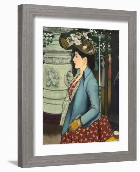 An Elegant Woman at the Élysée Montmartre (Élégante À L'Élysée Montmartre), 1888-Louis Anquetin-Framed Giclee Print