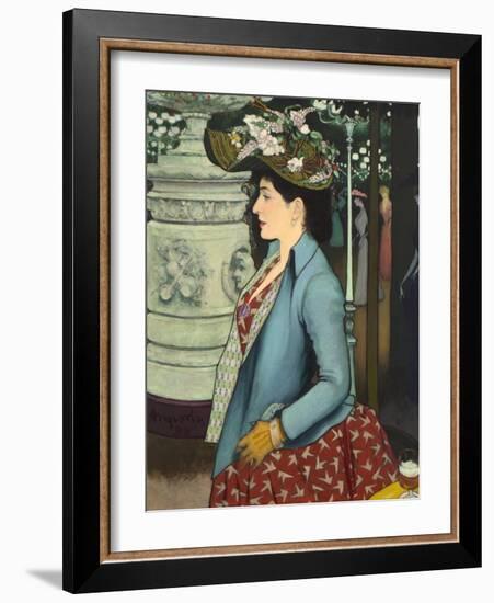 An Elegant Woman at the Élysée Montmartre (Élégante À L'Élysée Montmartre), 1888-Louis Anquetin-Framed Giclee Print