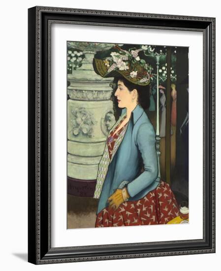 An Elegant Woman at the Élysée Montmartre (Élégante À L'Élysée Montmartre), 1888-Louis Anquetin-Framed Giclee Print