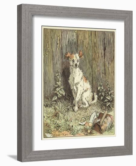 An Elegy on the Death of A Mad Dog (Colour Litho)-Randolph Caldecott-Framed Giclee Print