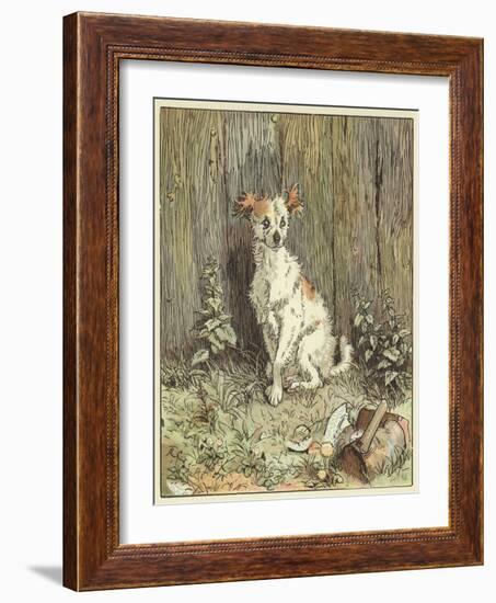 An Elegy on the Death of A Mad Dog (Colour Litho)-Randolph Caldecott-Framed Giclee Print