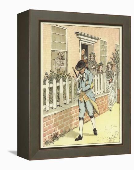 An Elegy on the Death of A Mad Dog (Colour Litho)-Randolph Caldecott-Framed Premier Image Canvas