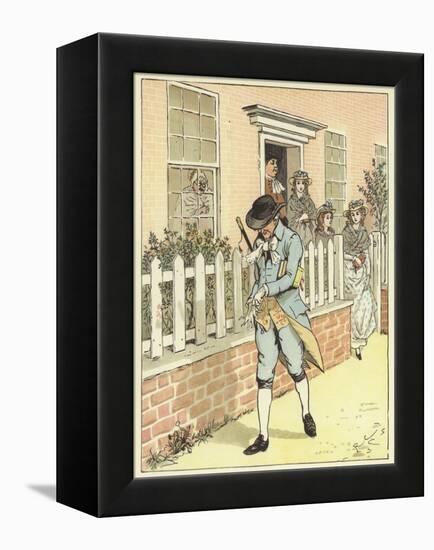 An Elegy on the Death of A Mad Dog (Colour Litho)-Randolph Caldecott-Framed Premier Image Canvas