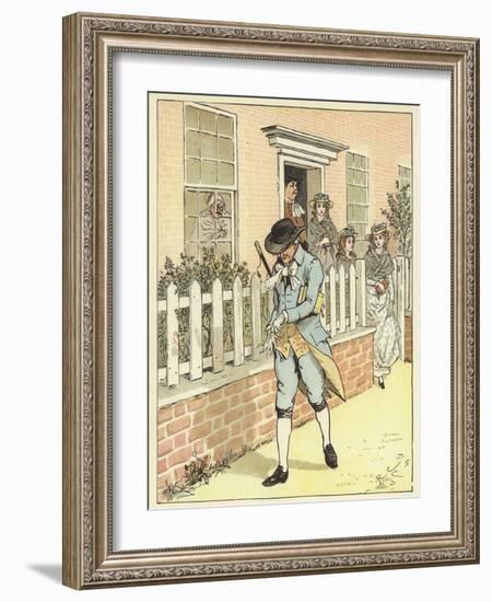 An Elegy on the Death of A Mad Dog (Colour Litho)-Randolph Caldecott-Framed Giclee Print