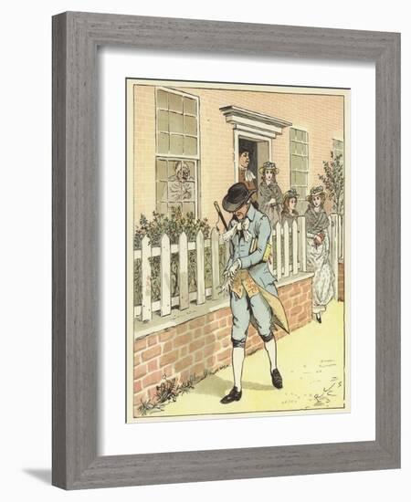 An Elegy on the Death of A Mad Dog (Colour Litho)-Randolph Caldecott-Framed Giclee Print