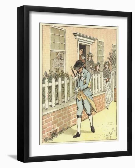 An Elegy on the Death of A Mad Dog (Colour Litho)-Randolph Caldecott-Framed Giclee Print