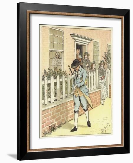 An Elegy on the Death of A Mad Dog (Colour Litho)-Randolph Caldecott-Framed Giclee Print