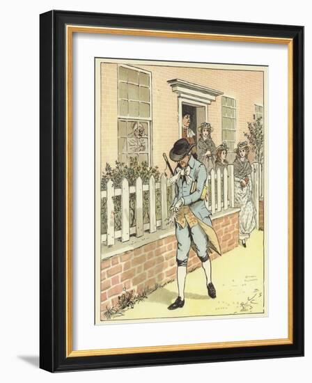 An Elegy on the Death of A Mad Dog (Colour Litho)-Randolph Caldecott-Framed Giclee Print