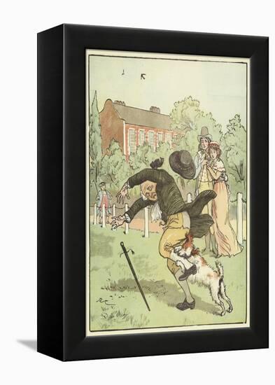 An Elegy on the Death of A Mad Dog (Colour Litho)-Randolph Caldecott-Framed Premier Image Canvas