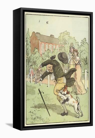 An Elegy on the Death of A Mad Dog (Colour Litho)-Randolph Caldecott-Framed Premier Image Canvas