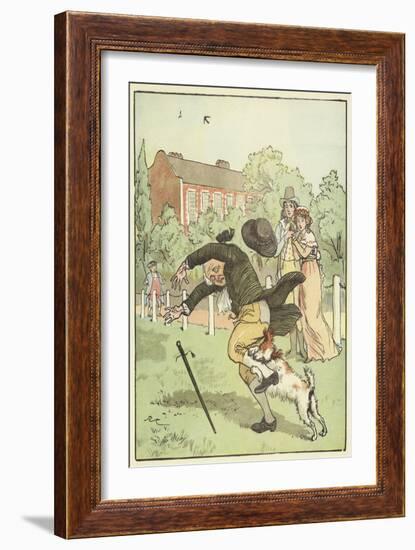 An Elegy on the Death of A Mad Dog (Colour Litho)-Randolph Caldecott-Framed Giclee Print