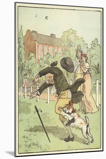 An Elegy on the Death of A Mad Dog (Colour Litho)-Randolph Caldecott-Mounted Giclee Print