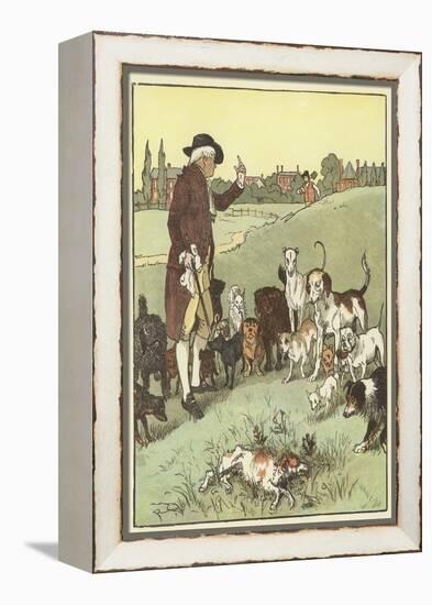 An Elegy on the Death of A Mad Dog (Colour Litho)-Randolph Caldecott-Framed Premier Image Canvas