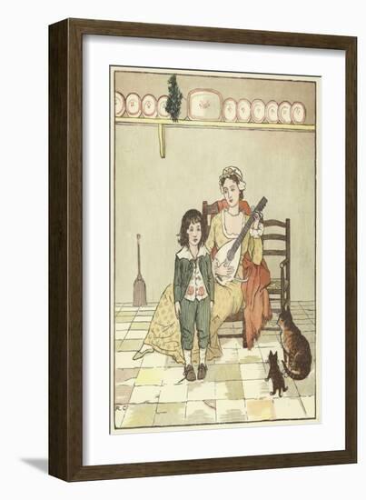 An Elegy on the Death of A Mad Dog (Colour Litho)-Randolph Caldecott-Framed Giclee Print