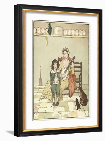 An Elegy on the Death of A Mad Dog (Colour Litho)-Randolph Caldecott-Framed Giclee Print