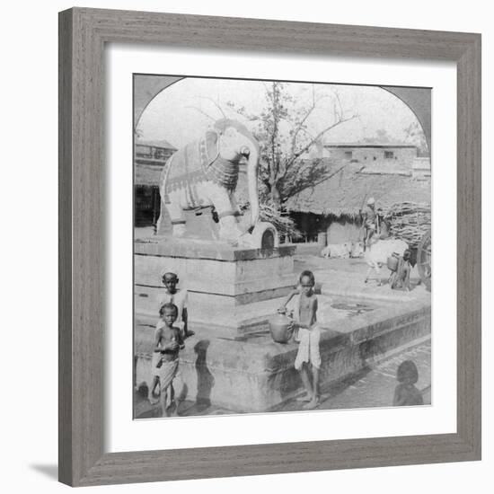 An Elephant Fountain, Madura, India, 1901-BL Singley-Framed Photographic Print