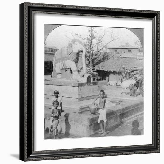 An Elephant Fountain, Madura, India, 1901-BL Singley-Framed Photographic Print