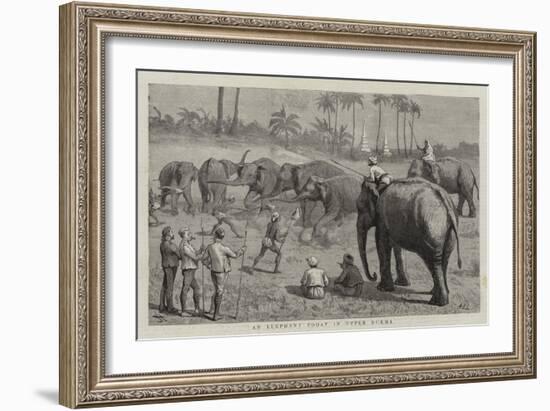 An Elephant Pooay in Upper Burma-Harry Hamilton Johnston-Framed Giclee Print