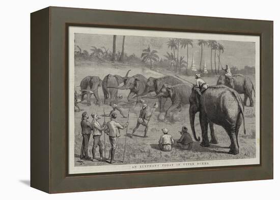 An Elephant Pooay in Upper Burma-Harry Hamilton Johnston-Framed Premier Image Canvas