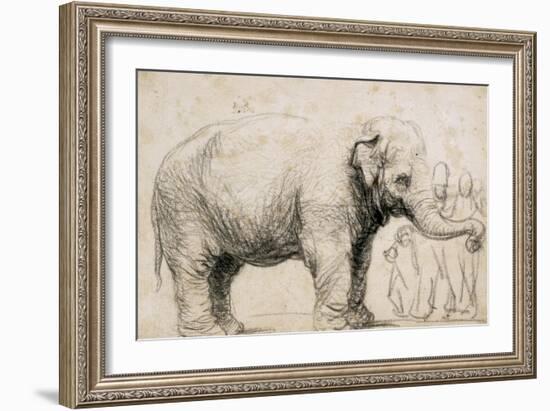 An Elephant-Rembrandt van Rijn-Framed Art Print