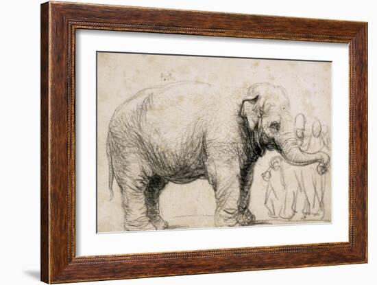 An Elephant-Rembrandt van Rijn-Framed Art Print