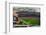 An elevated view of the third Busch Stadium, St. Louis, Missouri, where the Pittsburgh Pirates b...-null-Framed Photographic Print