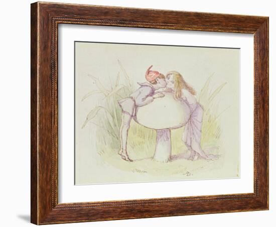 An Elf and a Fairy-Richard Doyle-Framed Giclee Print