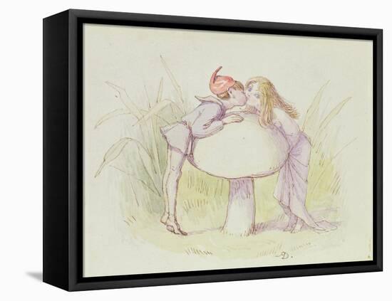 An Elf and a Fairy-Richard Doyle-Framed Premier Image Canvas