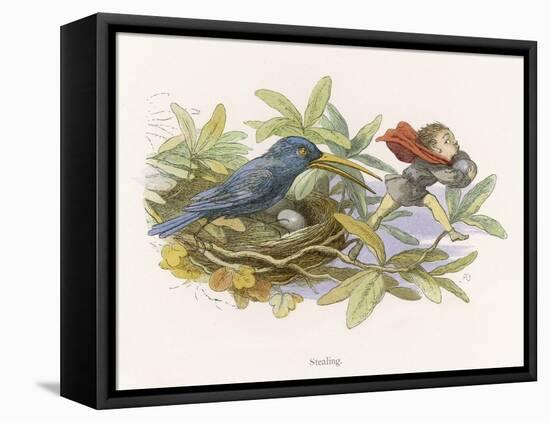 An Elf Steals a Bird's Egg-Richard Doyle-Framed Stretched Canvas