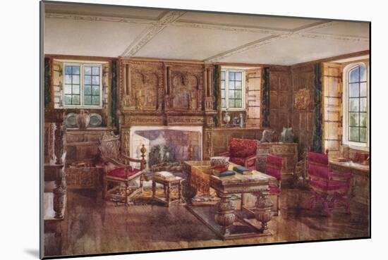 An Elizabethan Living Room, c19th century, (1923)-Unknown-Mounted Giclee Print