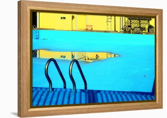 An Empty Public Swimming Pool in the Bronx, New York City-Sabine Jacobs-Framed Premier Image Canvas