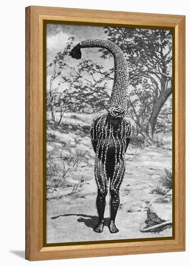 An Emu Man Performing the Sacred Totem of His Group, Australia, 1922-Spencer and Gillen-Framed Premier Image Canvas