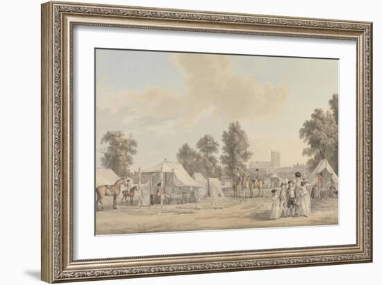 An Encampment in St. James's Park-Paul Sandby-Framed Giclee Print