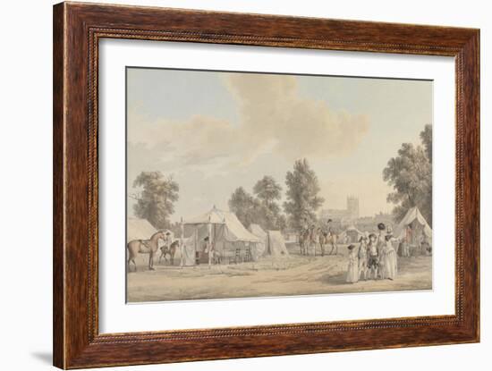 An Encampment in St. James's Park-Paul Sandby-Framed Giclee Print