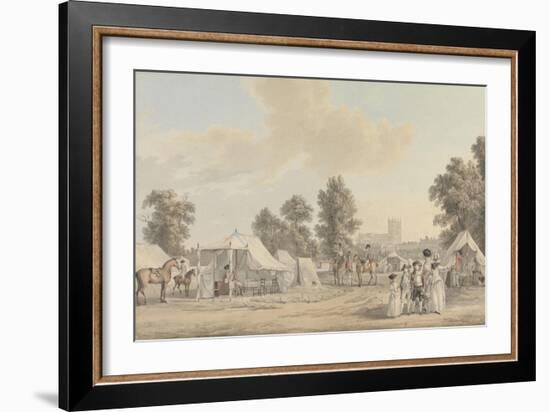 An Encampment in St. James's Park-Paul Sandby-Framed Giclee Print