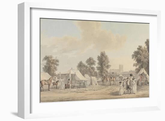 An Encampment in St. James's Park-Paul Sandby-Framed Giclee Print