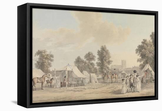 An Encampment in St. James's Park-Paul Sandby-Framed Premier Image Canvas