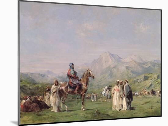 An Encampment in the Atlas Mountains, C.1865-Eugene Fromentin-Mounted Giclee Print