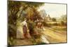 An Encounter on the Road, circa 1900-Ernest Walbourn-Mounted Giclee Print