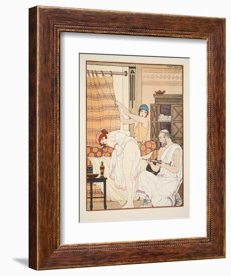 An Enema, Illustration from 'The Works of Hippocrates', 1934 (Colour Litho)-Joseph Kuhn-Regnier-Framed Giclee Print