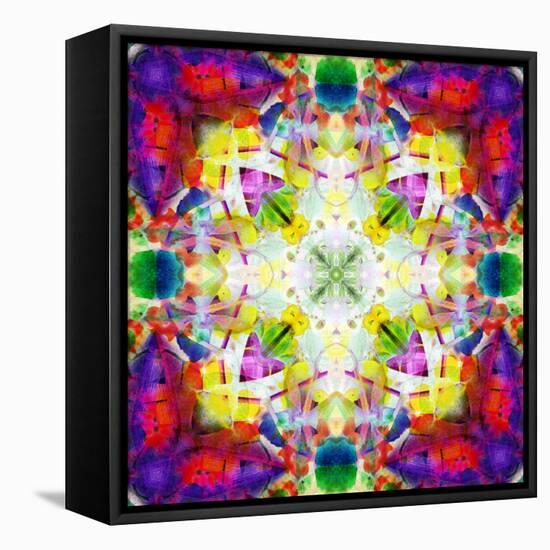 An Energetic Symmetric Onament from Flower Photographs-Alaya Gadeh-Framed Premier Image Canvas