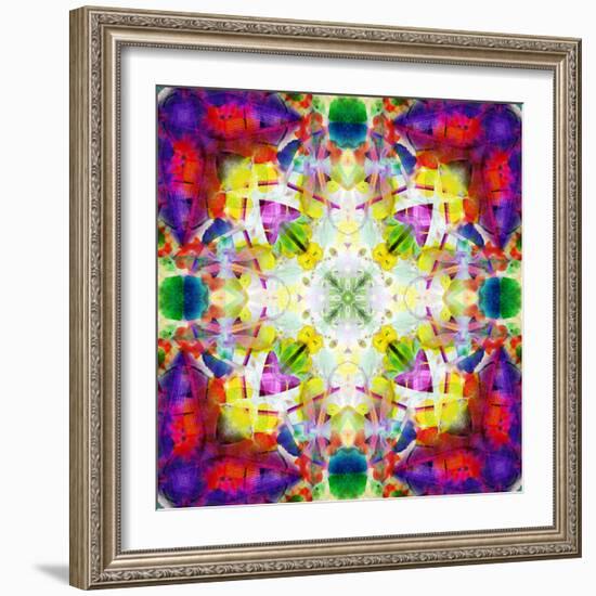 An Energetic Symmetric Onament from Flower Photographs-Alaya Gadeh-Framed Photographic Print