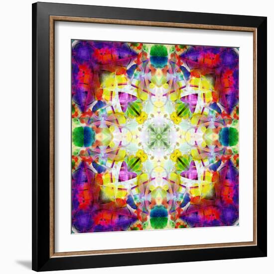 An Energetic Symmetric Onament from Flower Photographs-Alaya Gadeh-Framed Photographic Print