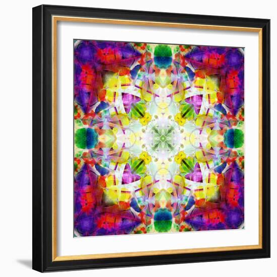 An Energetic Symmetric Onament from Flower Photographs-Alaya Gadeh-Framed Photographic Print