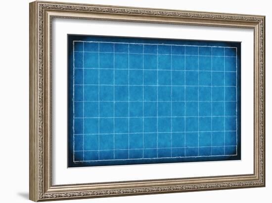 An Engineering Background with Blue Lines Art-kentoh-Framed Art Print