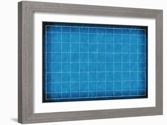 An Engineering Background with Blue Lines Art-kentoh-Framed Art Print