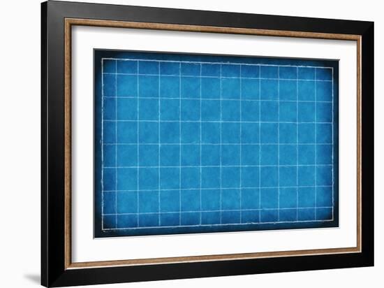 An Engineering Background with Blue Lines Art-kentoh-Framed Art Print