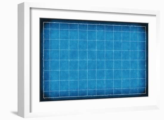 An Engineering Background with Blue Lines Art-kentoh-Framed Art Print