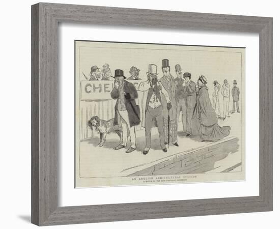 An English Agricultural Station-Randolph Caldecott-Framed Giclee Print