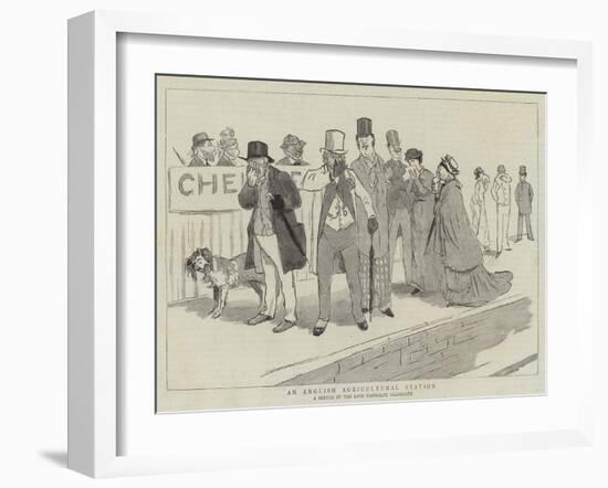 An English Agricultural Station-Randolph Caldecott-Framed Giclee Print